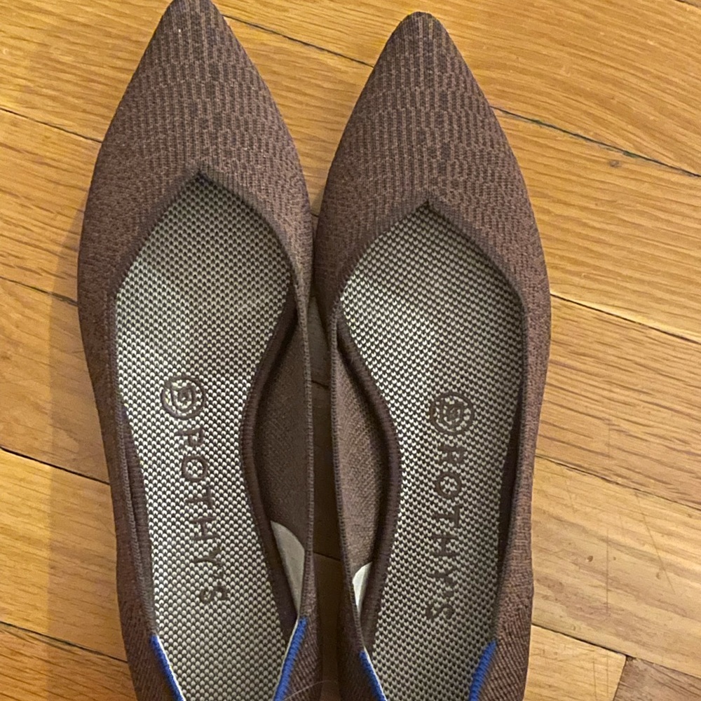 Rothy’s Truffle Python Points Size 8